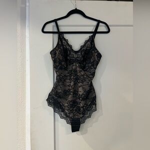 Elegant Black Lace Chemise Shapellx Size Small